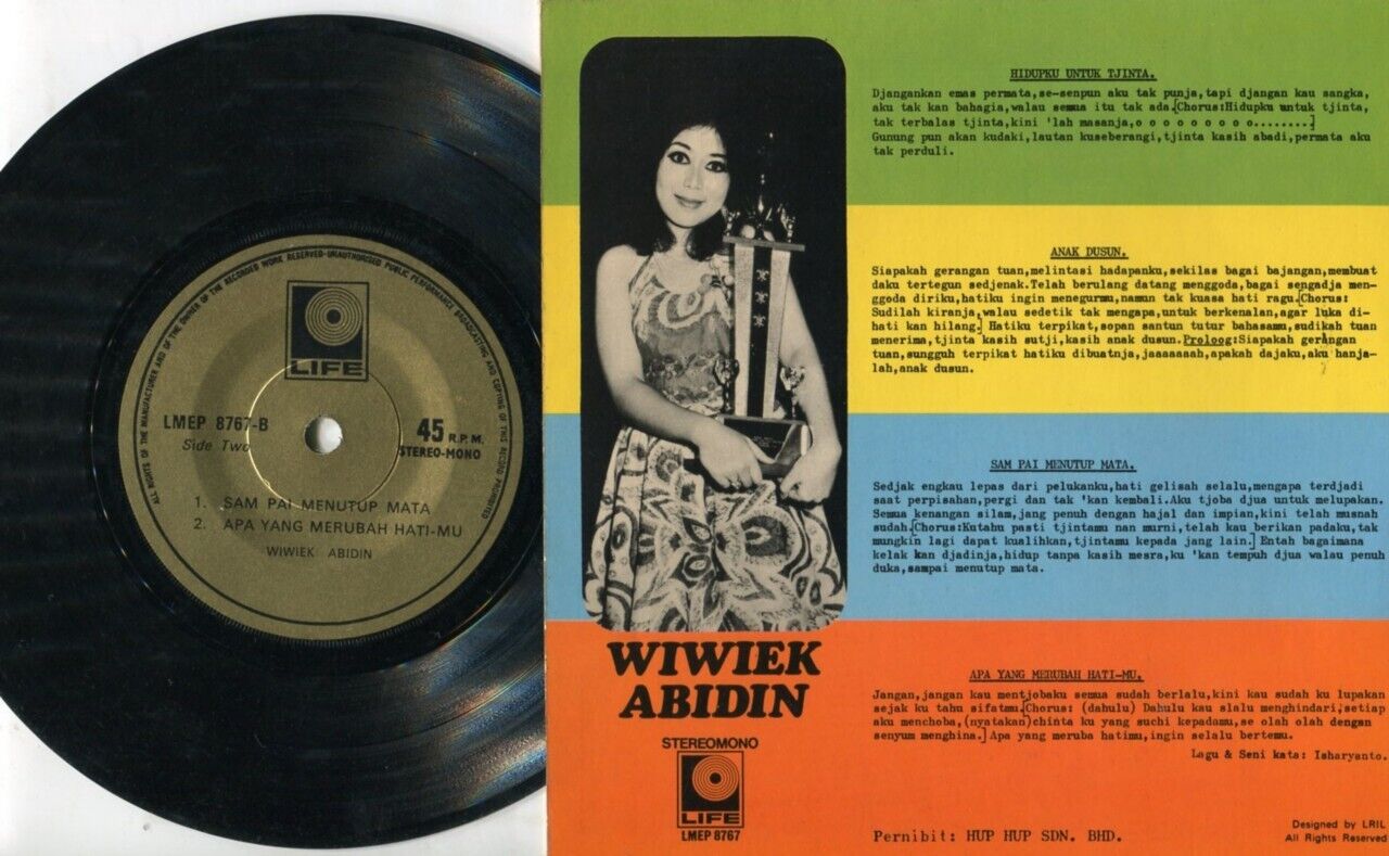 Malay Diva Wiwiek Abidin & Eka Ria Band Life 7" EP MEP061