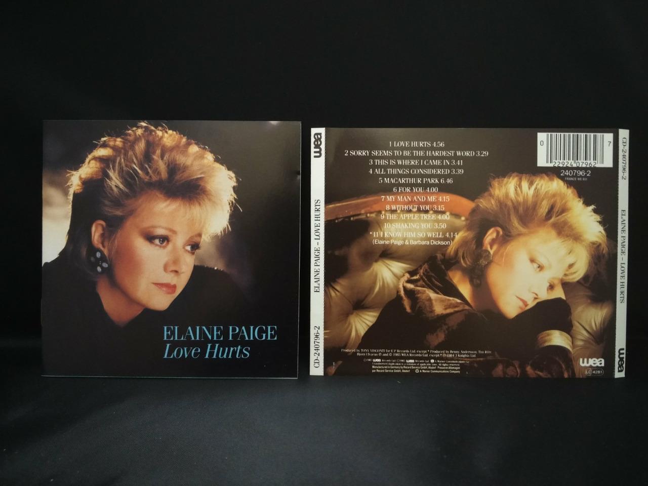 Elaine Paige Love Hurts 1985 Germany CD FCS8110