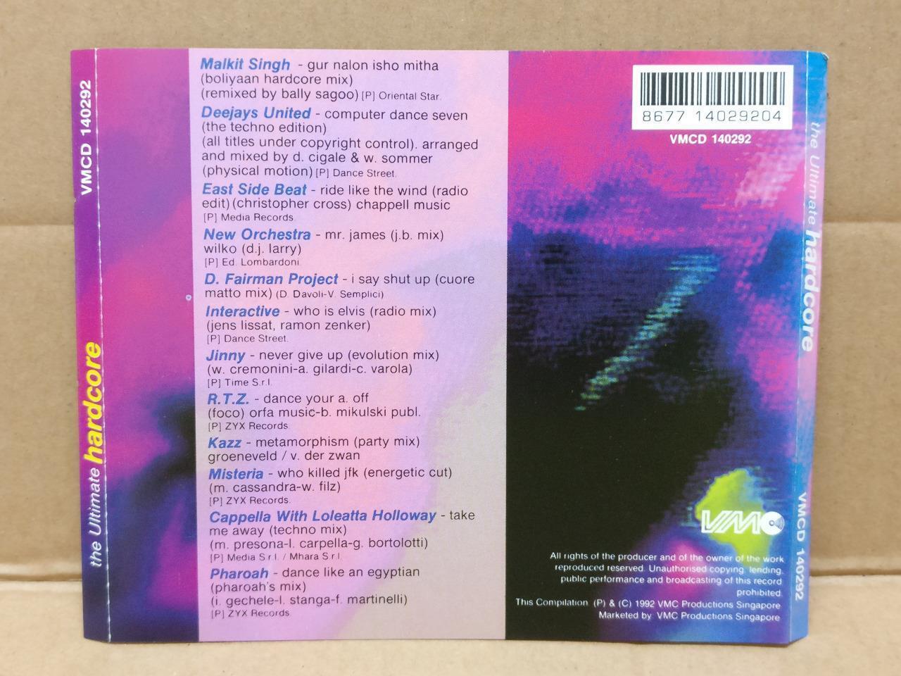 Malkit Singh Misteria Pharoah Kazz Hardcore Mixes 1992 Singapore CD FCS9034