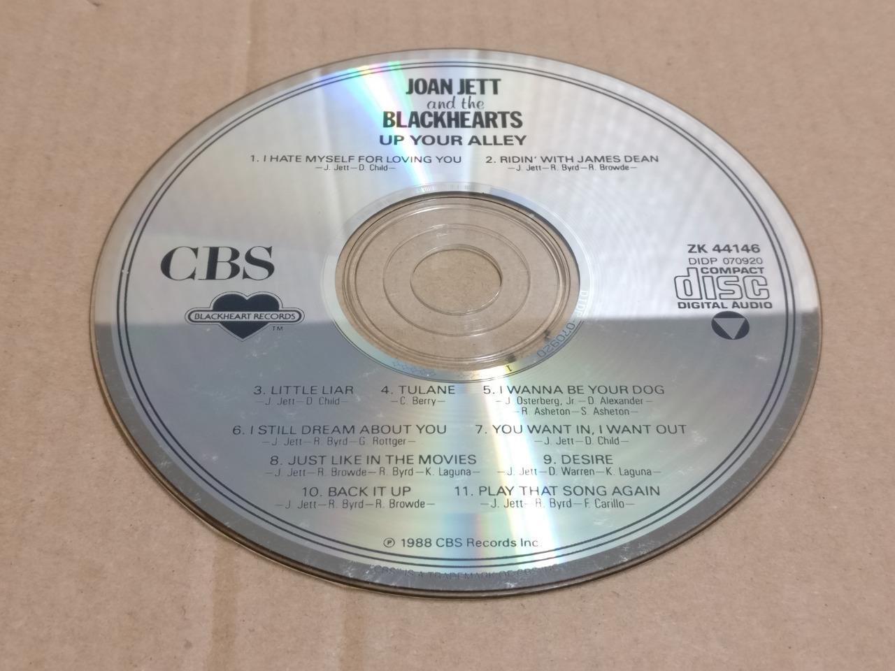 AMM Joan Jett & The Blackhearts Up Your Alley 1988 English CD FCS10062 (No Case)