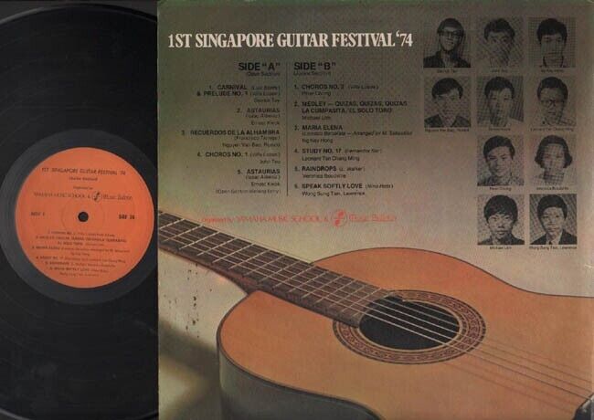 Rare 1st Singapore Guitar Festival 1974 LIVE Yamaha Chinese LP Music 12" CLP2080
