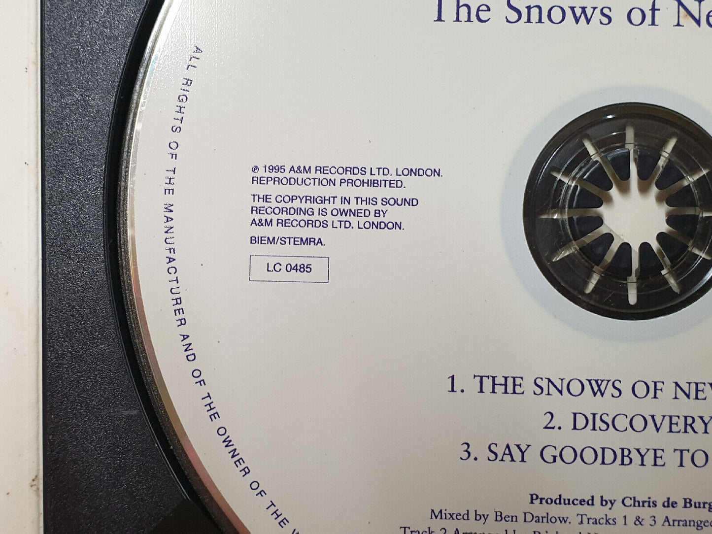 Chris de Burgh The Snows of New York English London CD (FCB2516)