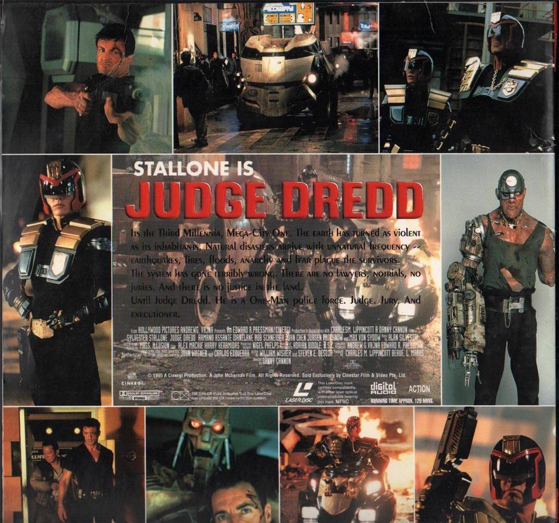 Movie Judge Dredd Sylvester Stallone 1995 Mega Rare Japan LD Laserdisc LD819