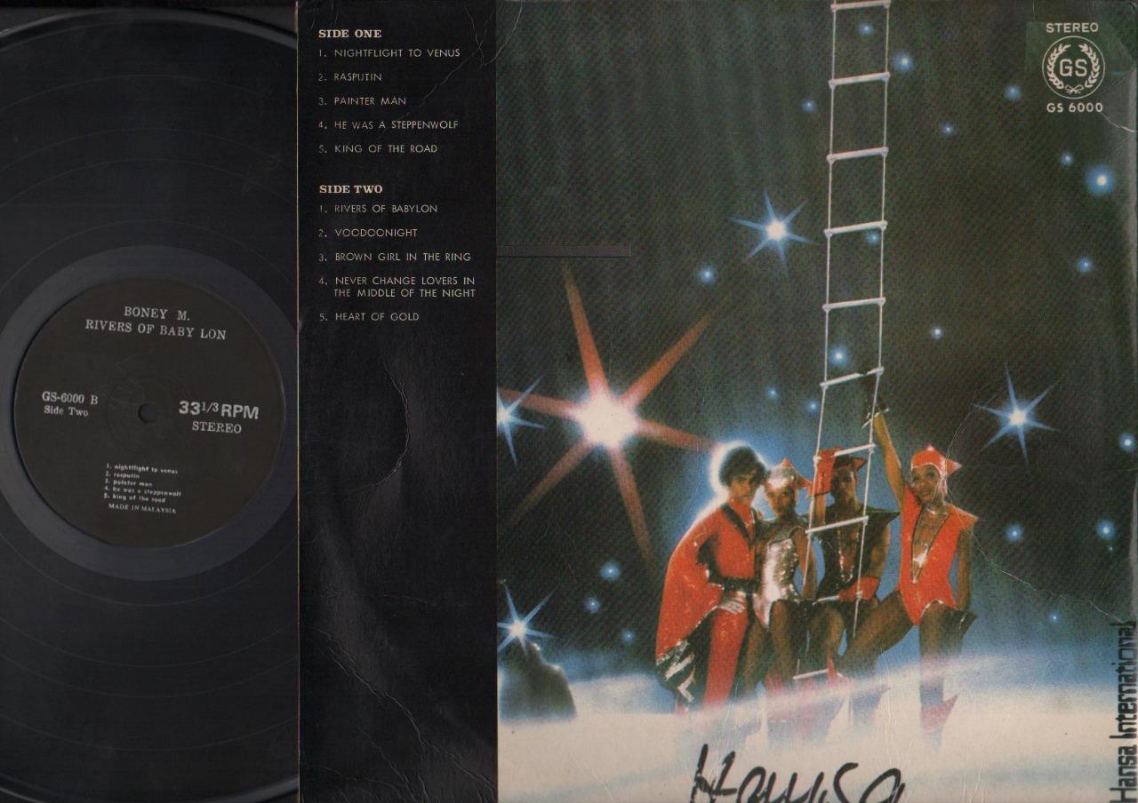 Boney M Nightflight To Venus Mega Rare Grey Label Malaysia 12" LP ELP1769