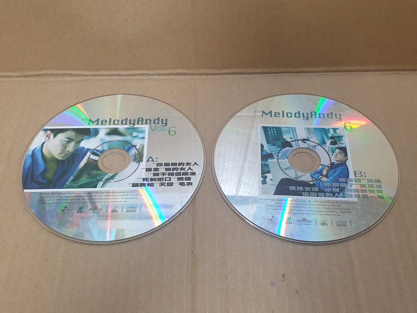 Andy Lau 刘德华 劉德華 Chinese 3xCD+2xVCD+ 2x(2xCD)+ 2x(2xVCD) Set Lot Of 9 FCS10350 L
