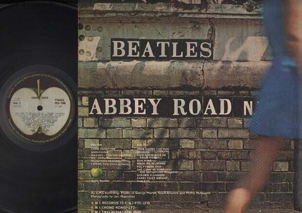The Beatles John Lennon Paul McCartney Abbey Road 1969 EMI Singapore LP ELP1688