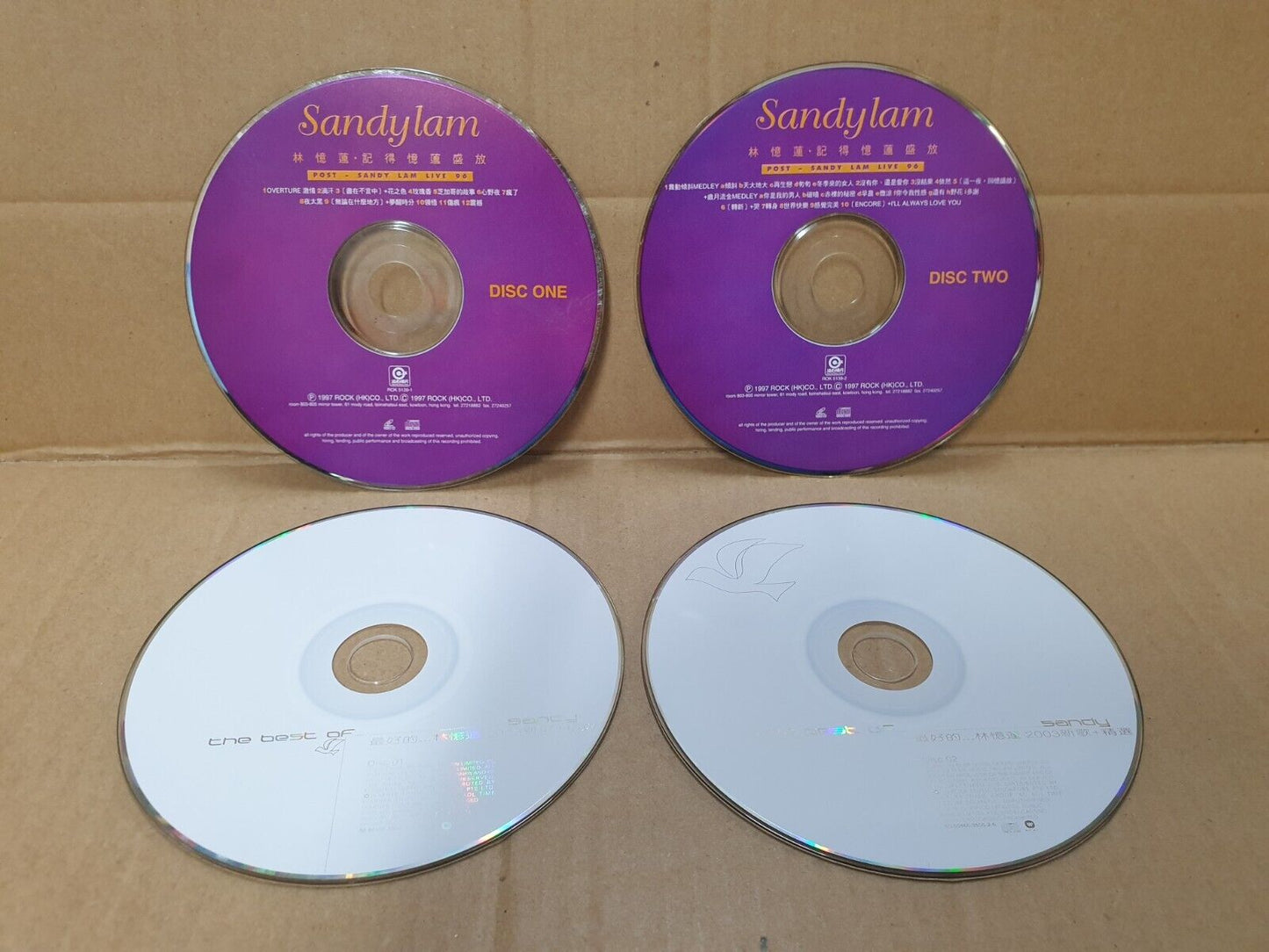 HK Sandy Lam 林忆莲 林憶蓮 Chinese 5x CD+VCD+(2xCD)+(2xVCD) Set Lot Of 8 (FCS10339) I