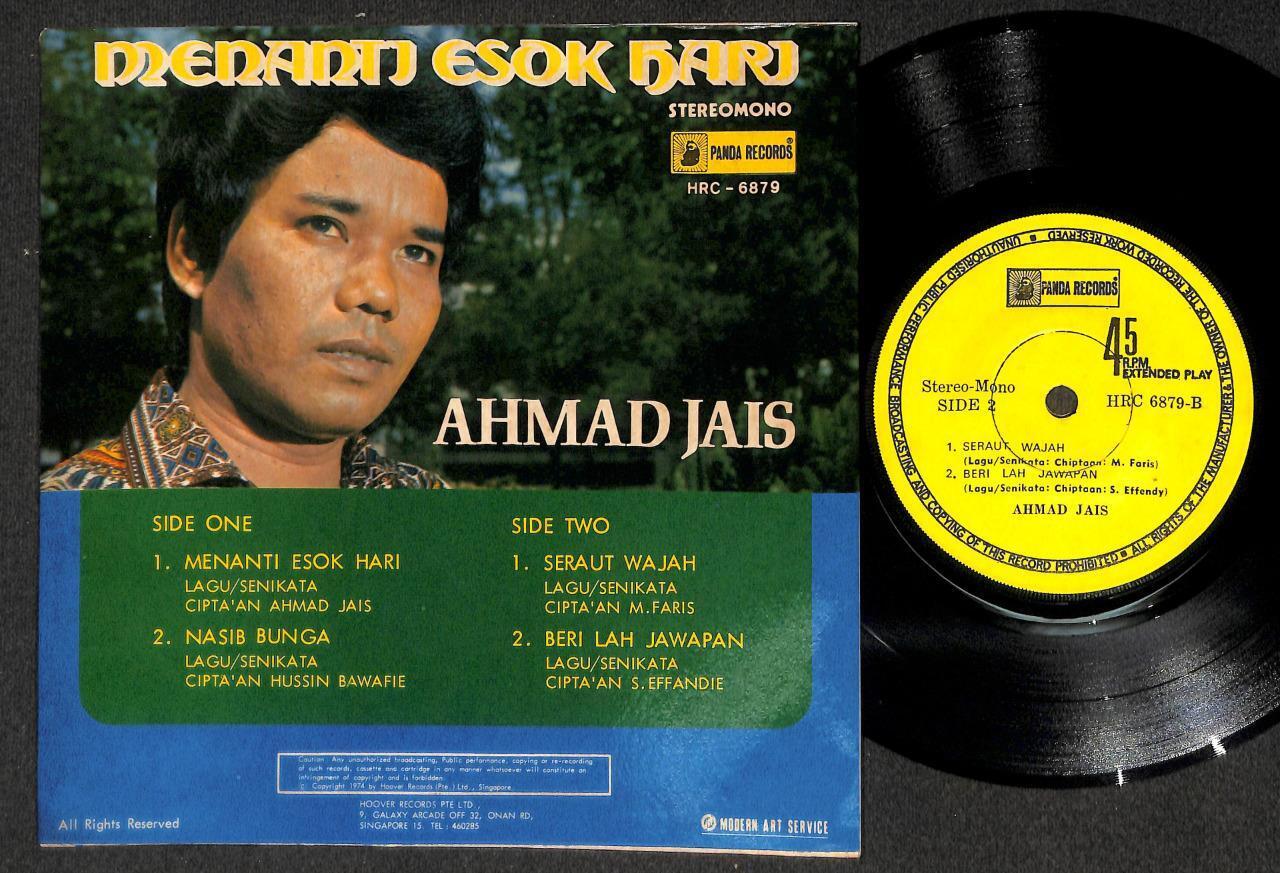 Malaysia Malay Ahmad Jais Menanti Esok Hari Rare Singapore 7" EP MEP538