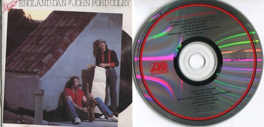 Best of England Dan & John Ford Coley 1979 Atlantic USA CD FCS4934