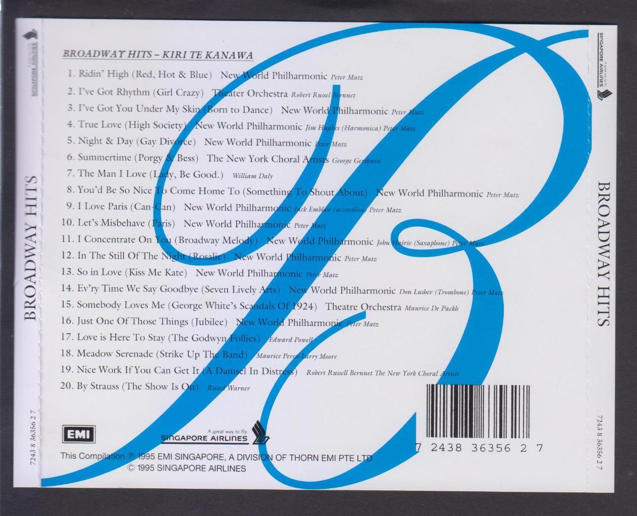 SIA Singapore Airlines Edward Powell Peter Matz 1995 EMI Singapore CD FCS6906