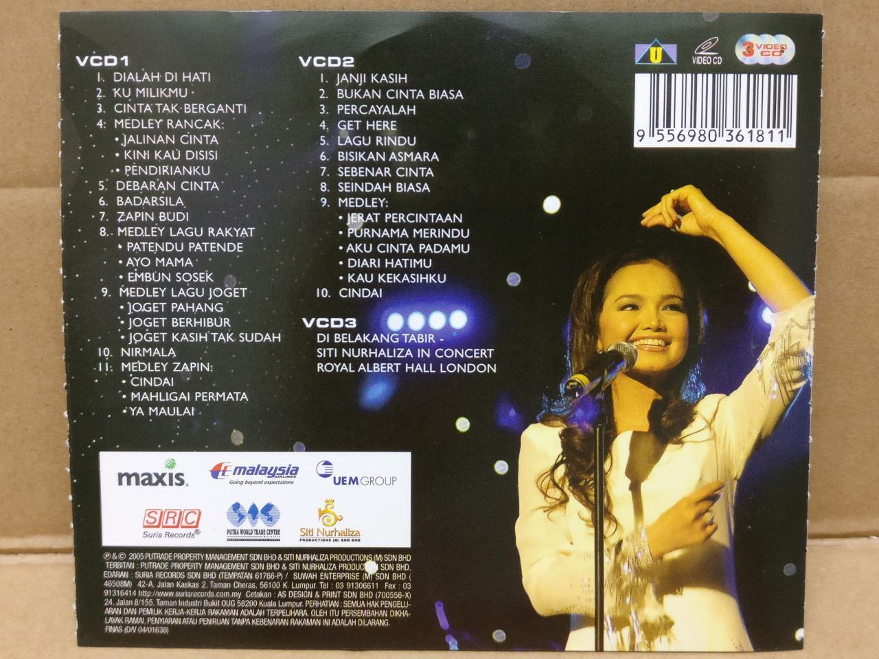 Malay Siti Nurhaliza In Concert 2005 Malaysia Video CD 3x VCD FCS9008