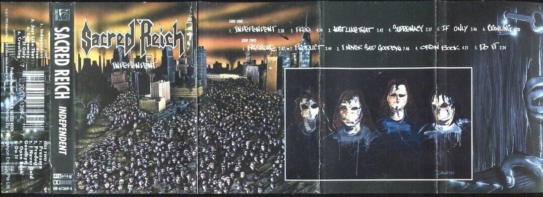 Sacred Reich Independent 1993 England Cassette Marketed In Singapore CS050