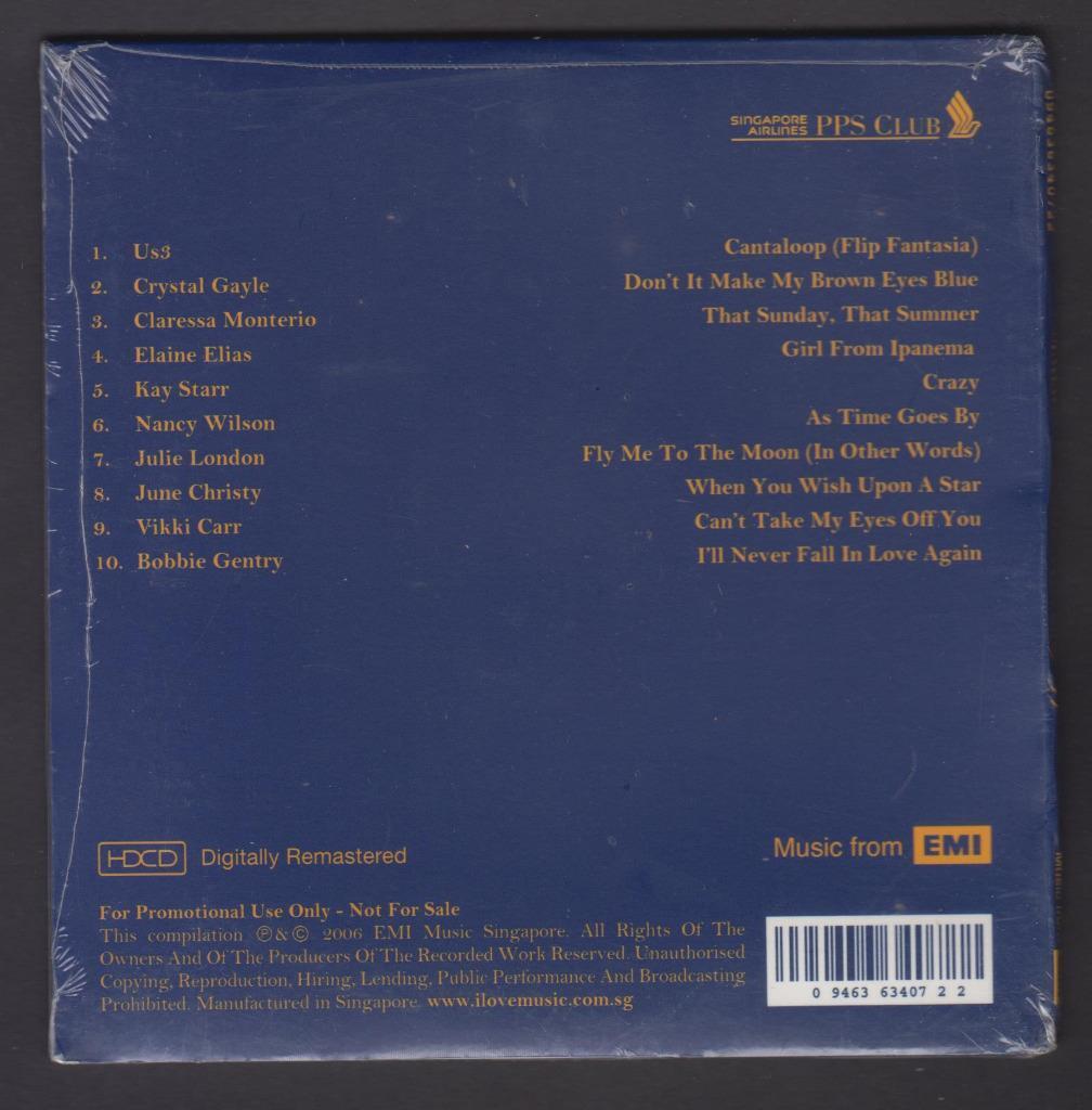 Mega Rare Sealed SIA Singapore Airlines Jazz 2006 Singapore Promo CD FCS6611