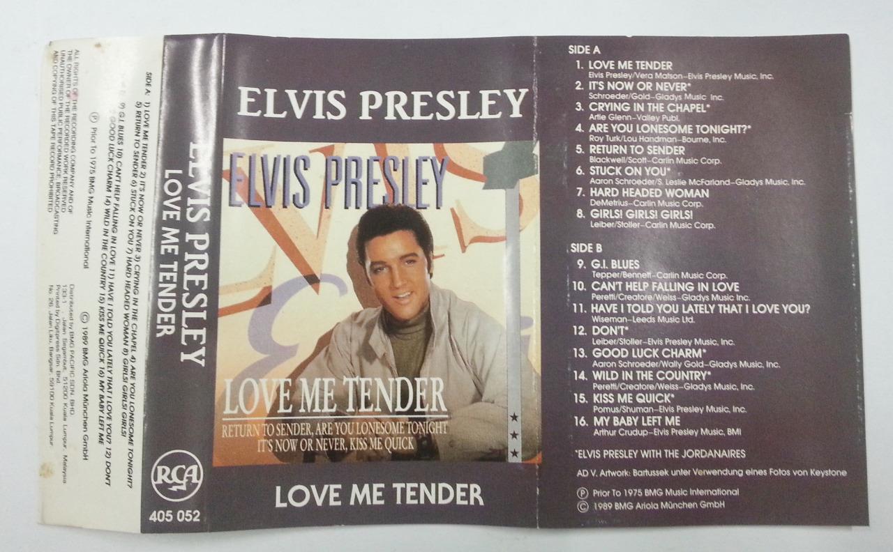 Mega Rare Elvis Presley Love Me Tender 1989 Malaysia Cassette CS1176