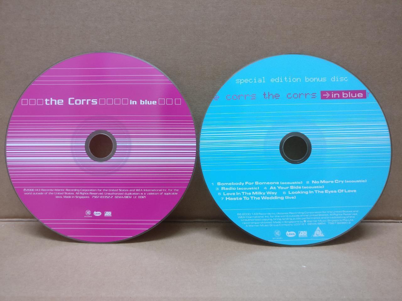 Mega Rare The Corrs In Blue 2000 Special Edition Singapore 2x CD FCS8560a
