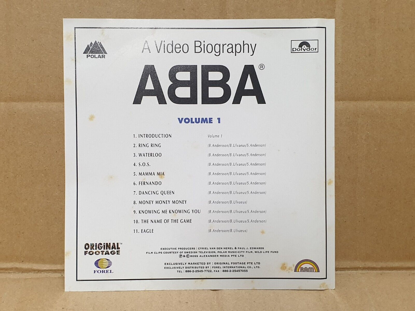 ABBA A Video Biography Singapore English Video CD VCD (FCS10233)