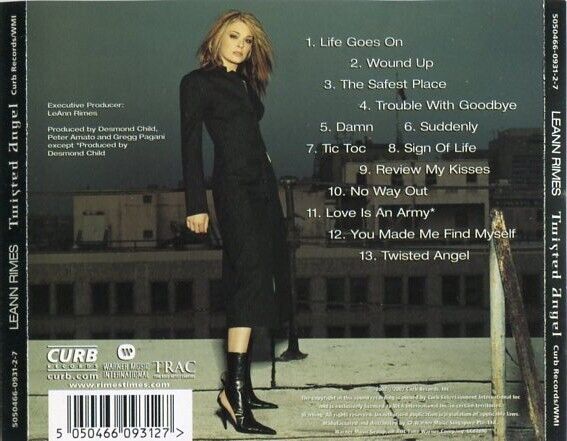 Leann Rimes 2002 Twisted Angel Mega Rare Warner Music Singapore CD FCS2516