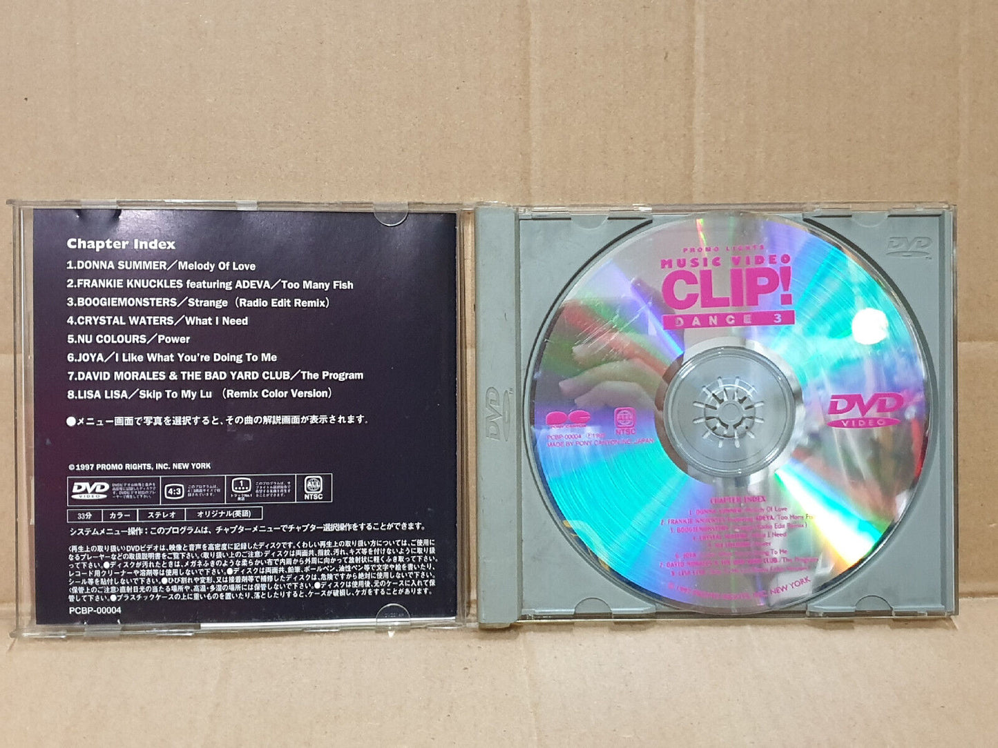 Donna Summer Joya David Morale Promo Music Video Clip Japan DVD (FCB2501)