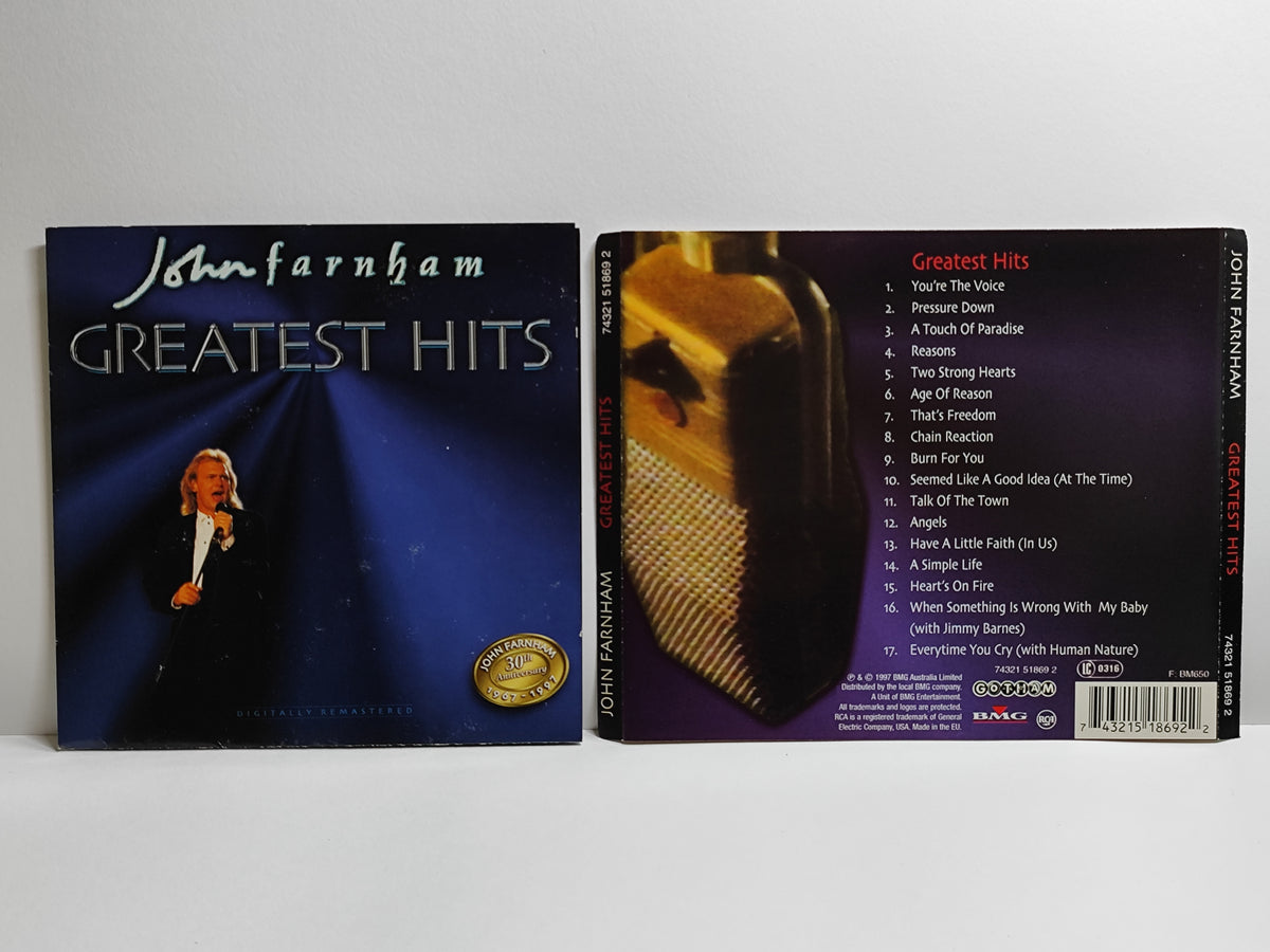 John Farnham Greatest Hits 1997 EU BMG CD (AMS005)