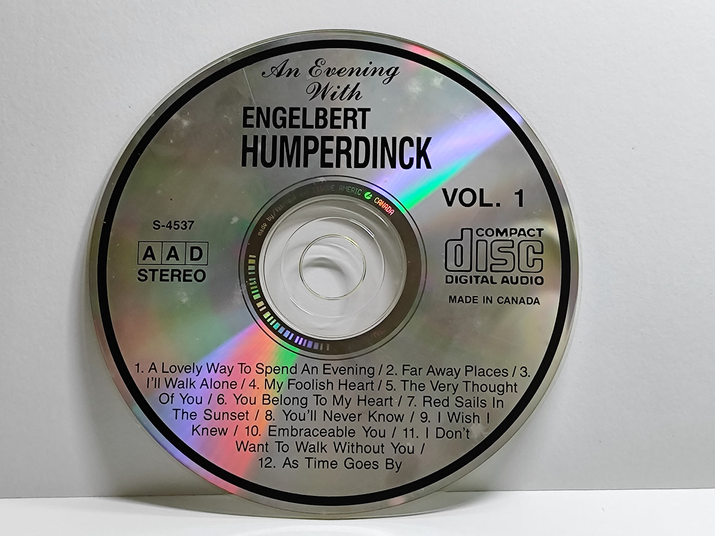 Engelbert Humperdinck - An Evening With Engelbert Humperdinck Vol. 1 CD (AMS027)