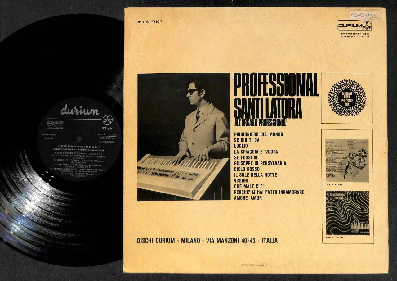 Santi Latora Professional 1968 Italy Disco Beautiful Bikini Girl 12" LP ELP2229