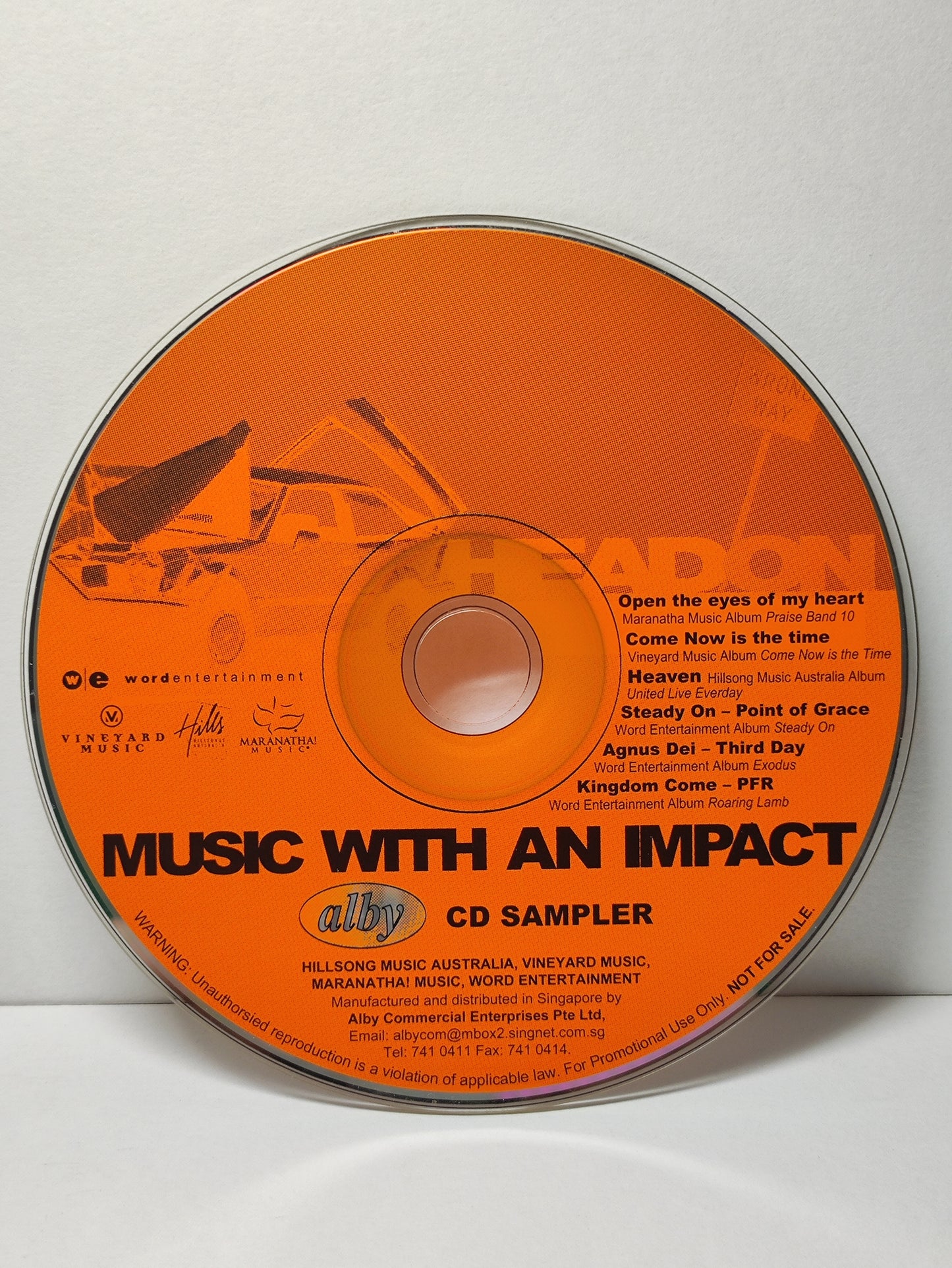 AMM25 alby Music with Impact CD Sampler Singapore English Christian CD FCP045