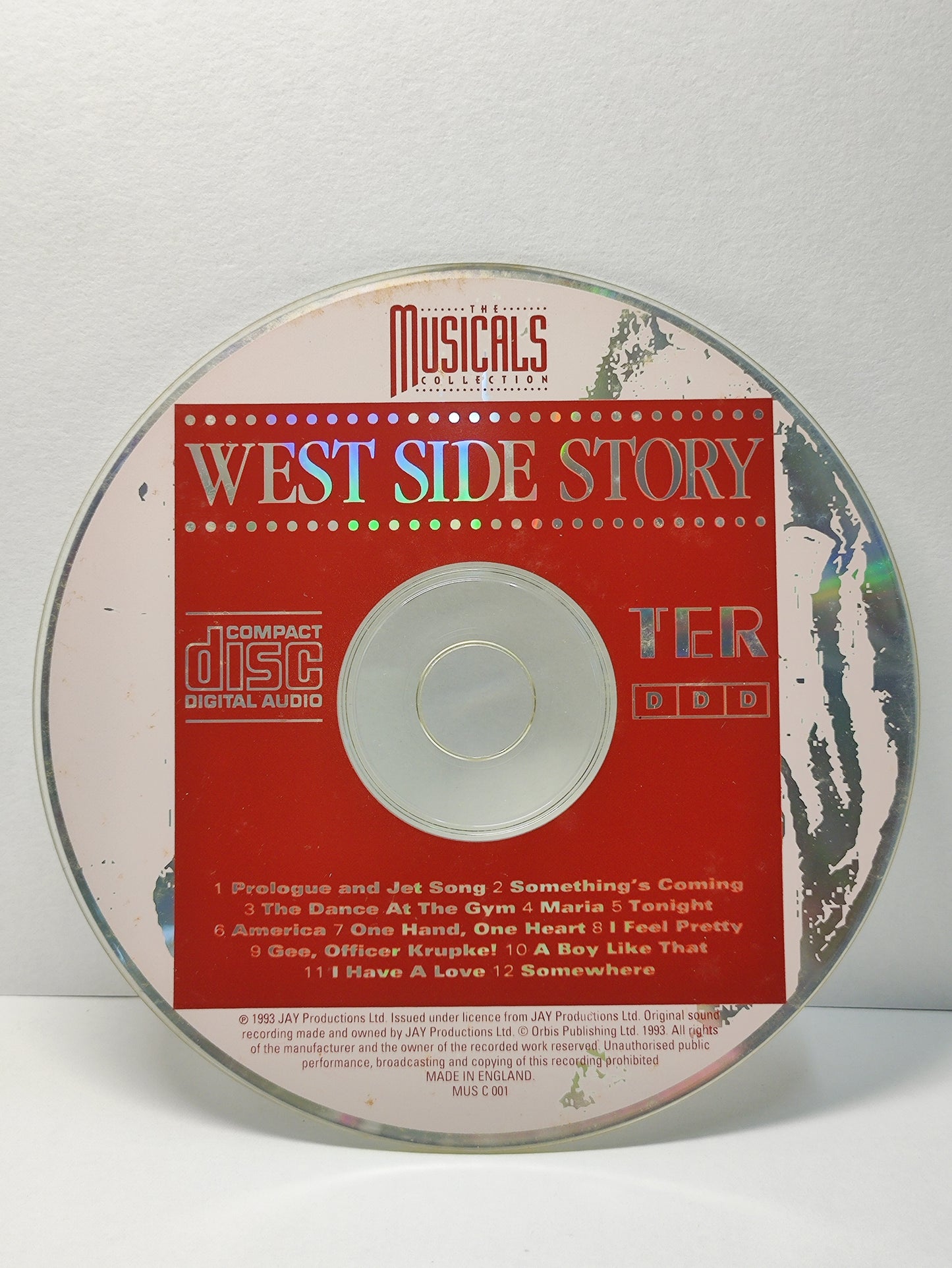 AMM25 MUSICALS WEST SIDE STORY PROLOGUE AND JET SONG 1993 UK English CD FCP059