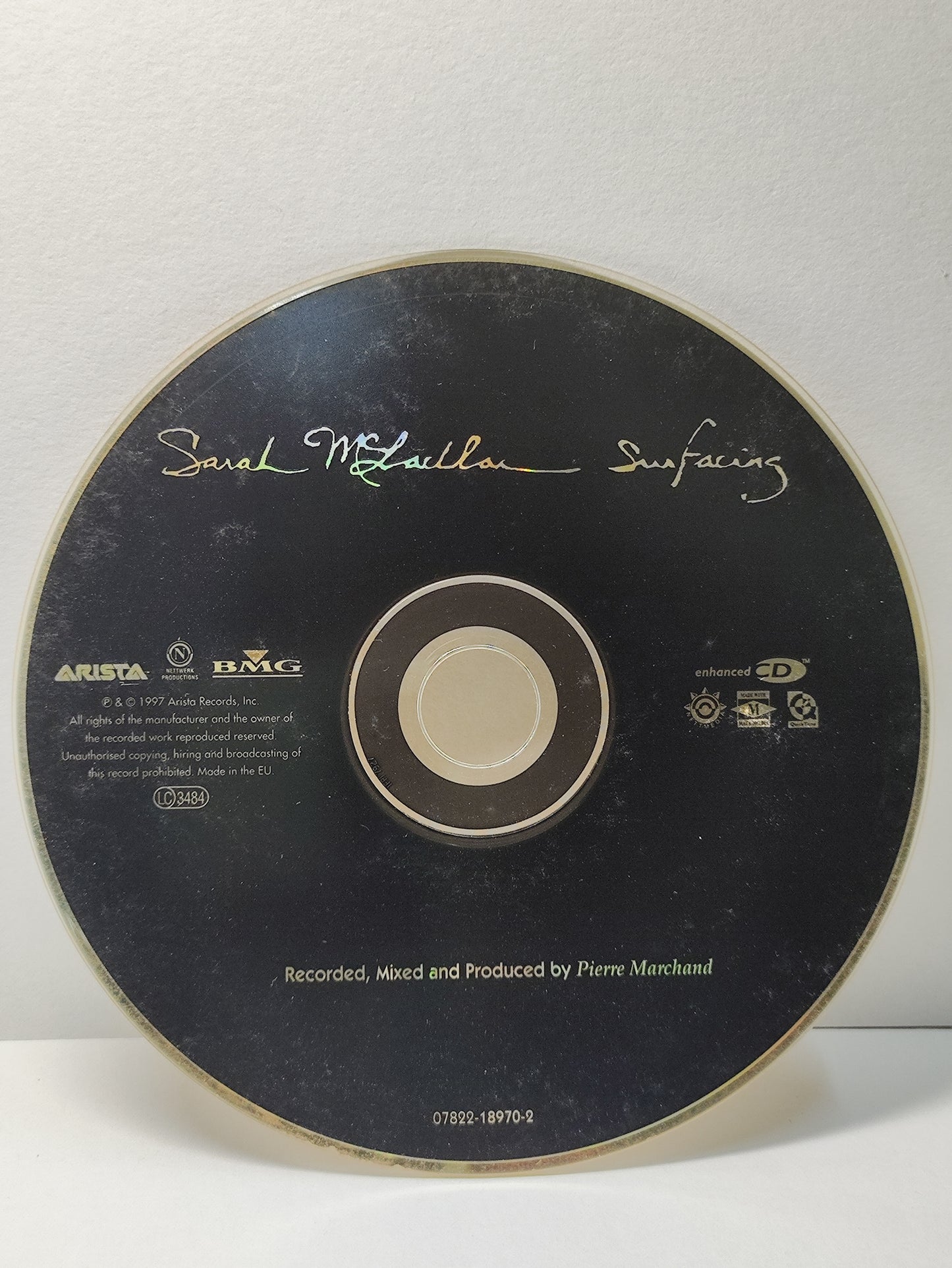AMM25 SARAH MCLACHLAN Surfacing 1997 EU English CD FCP065