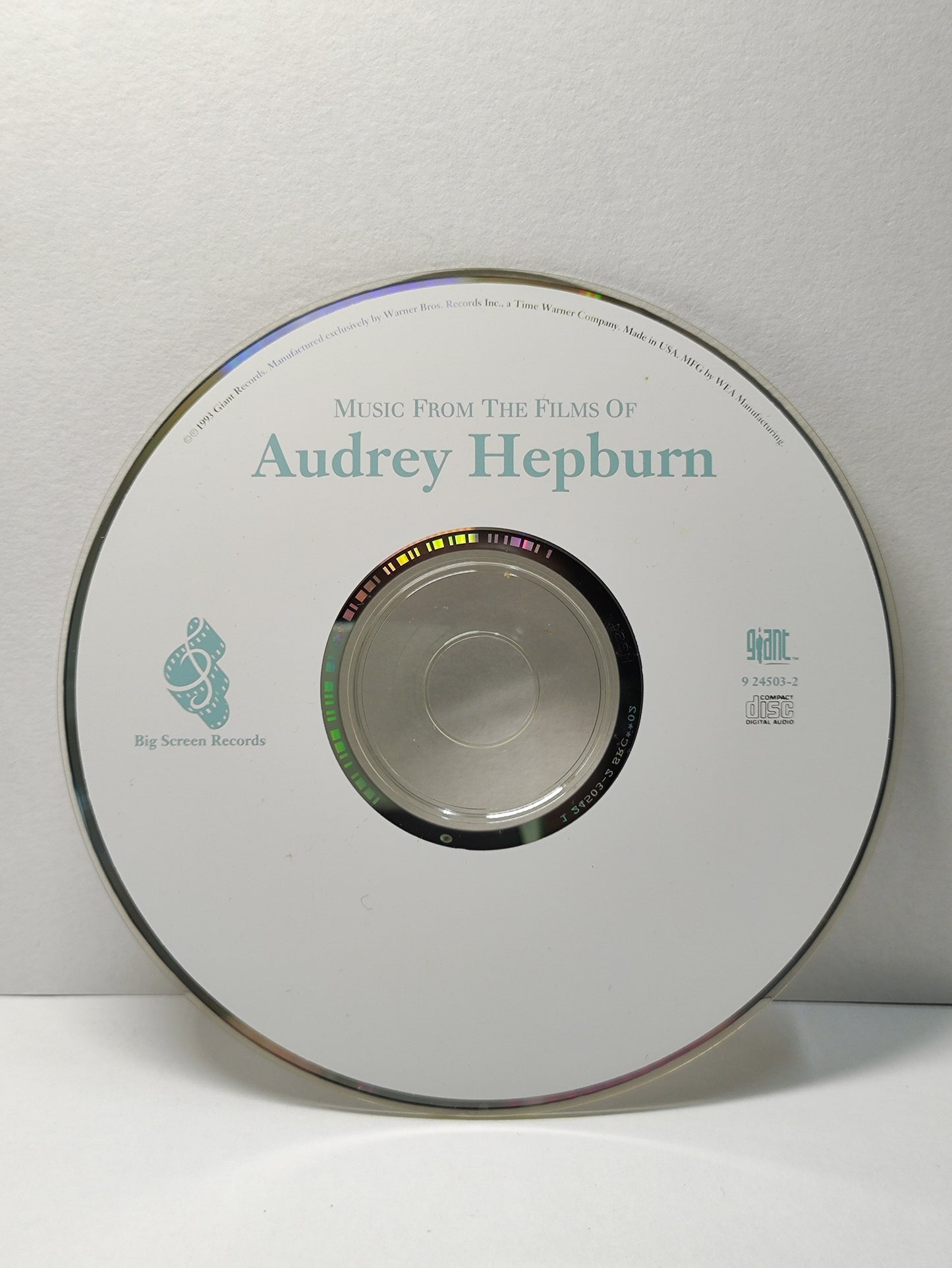 AMM25 MUSIC FROM THE FILMS OF AUDREY HEPBURN BREAKFAST AT TIFFANY'S 1993 USA English CD FCP073