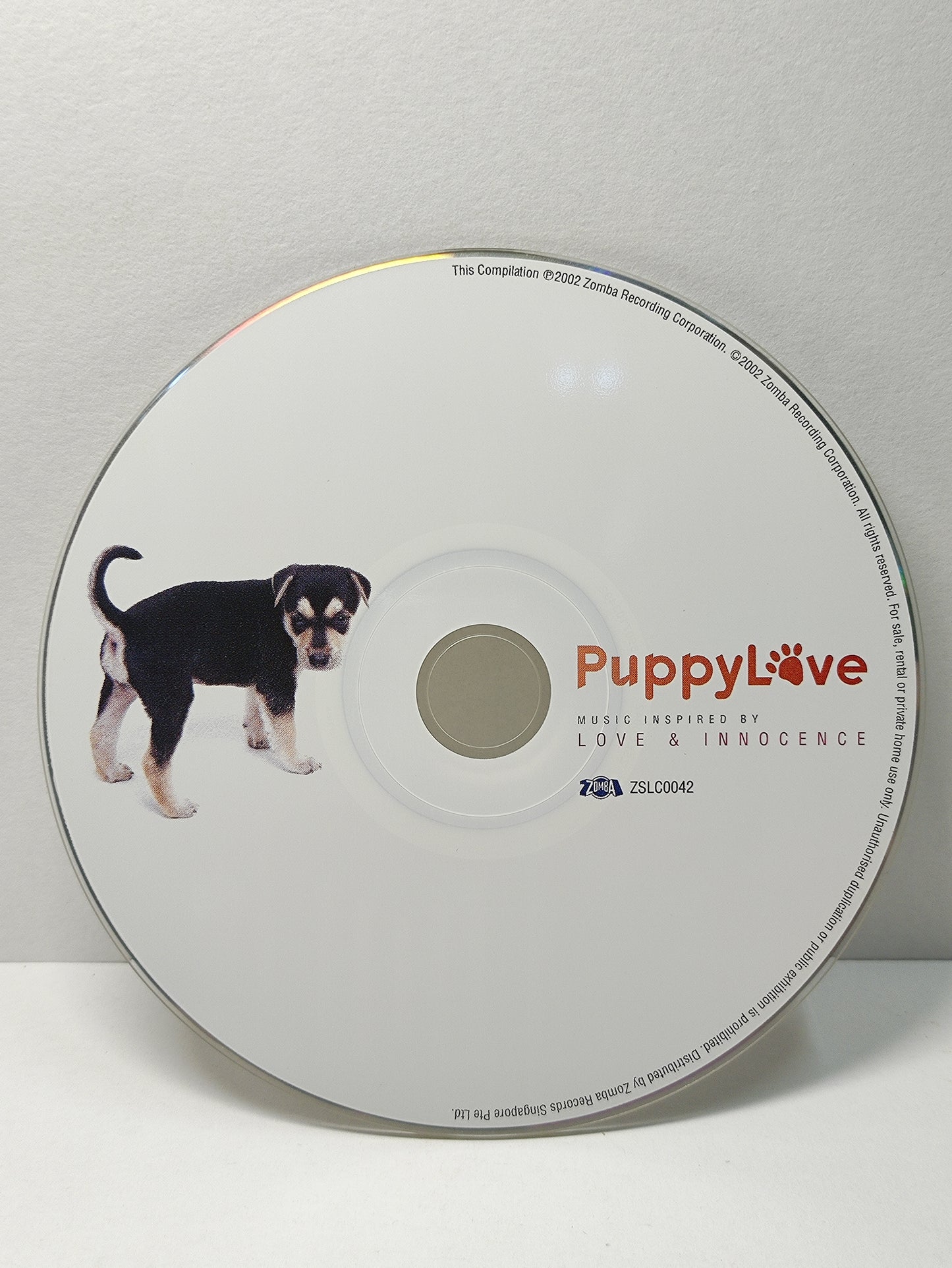 AMM25 PuppyLöve MUSIC INSPIRED BY LOVE & INNOCENCE BRITNEY SPEARS WESTLIFE NSYNC BACKSTREET BOYS 2002 SINGAPORE ENGLISH CD FCP094