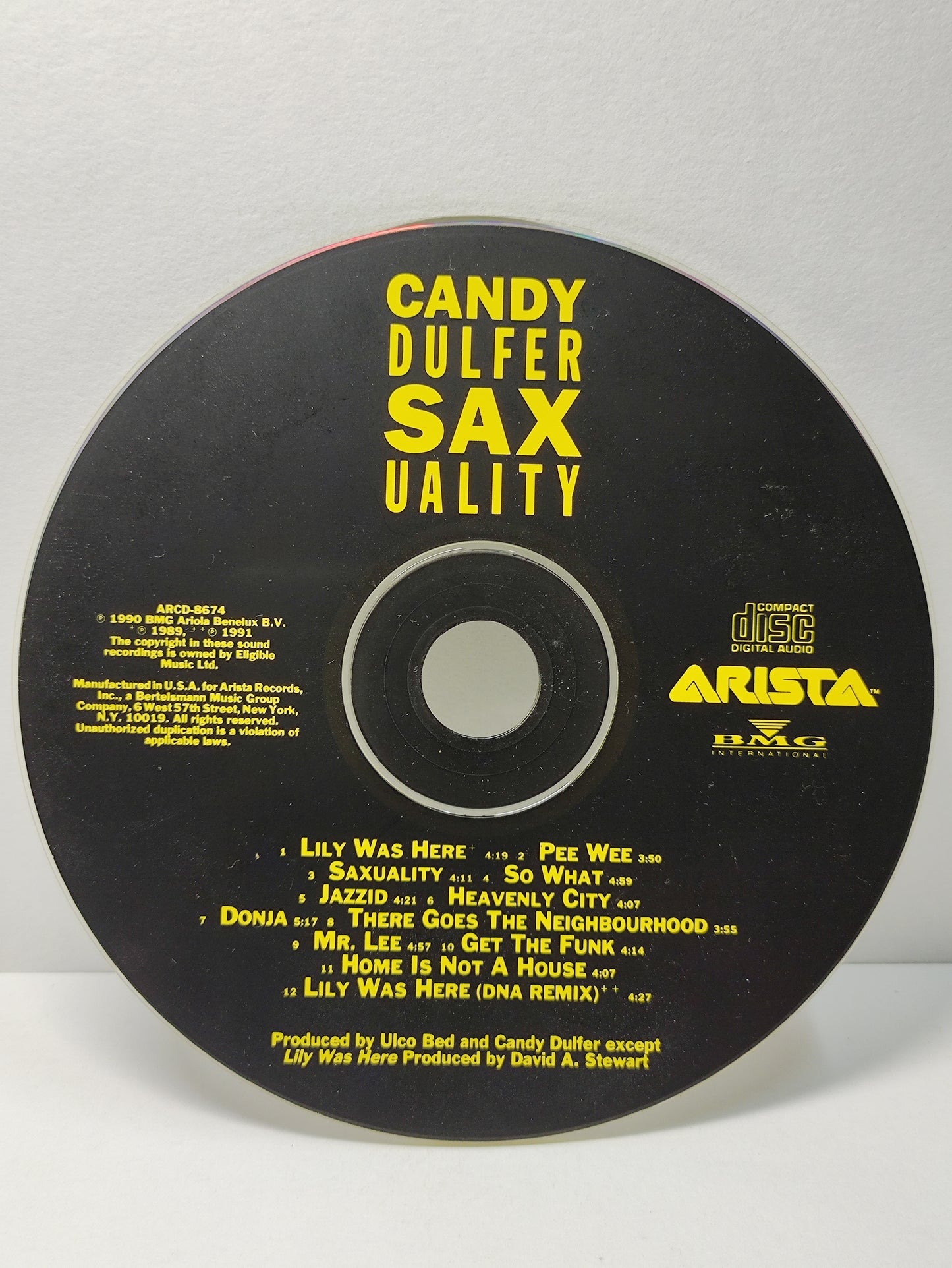 AMM25 CANDY DULFER SAXUALITY MUSIC LILY WAS HERE SO WHAT HEAVENLY CITY 1991 USA ENGLISH CD FCP127