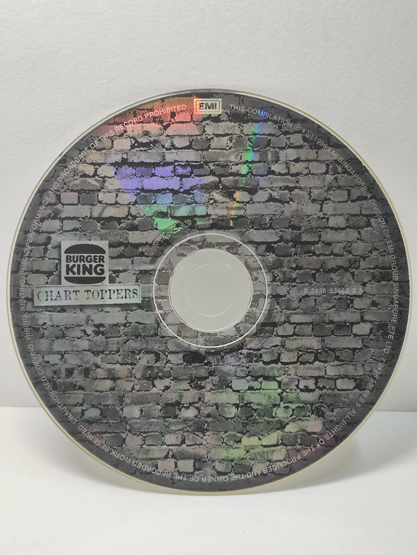 AMM25 RARE BURGER KING CHART TOPPERS ETERNAL MICHAEL LEARNS TO ROCK ROXETTE SHAGGY 1996 SINGAPORE ENGLISH CD FCP140