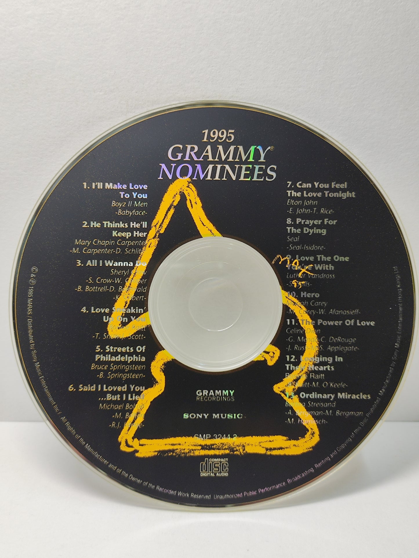 AMM25 1995 GRAMMY NOMINEES BOYZ II MEN MICHAEL BOLTON MARIAH CAREY CELINE DION HONG KONG ENGLISH CD FCP150