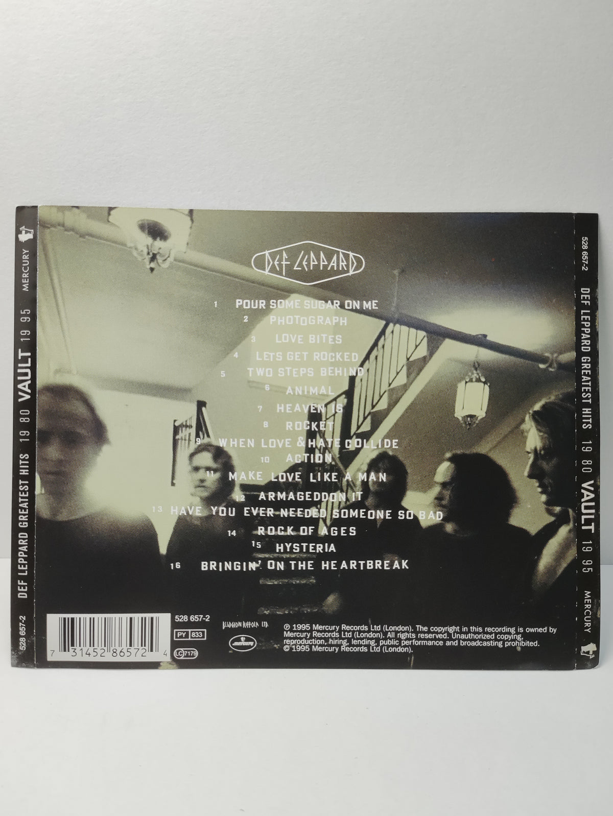 AMM25 DEF LEPPARD GREATEST HITS VAULT POUR SOME SUGAR ON ME LOVE BITES 1995 UK ENGLISH LIMITED EDITION LIVE 2x CD FCP173
