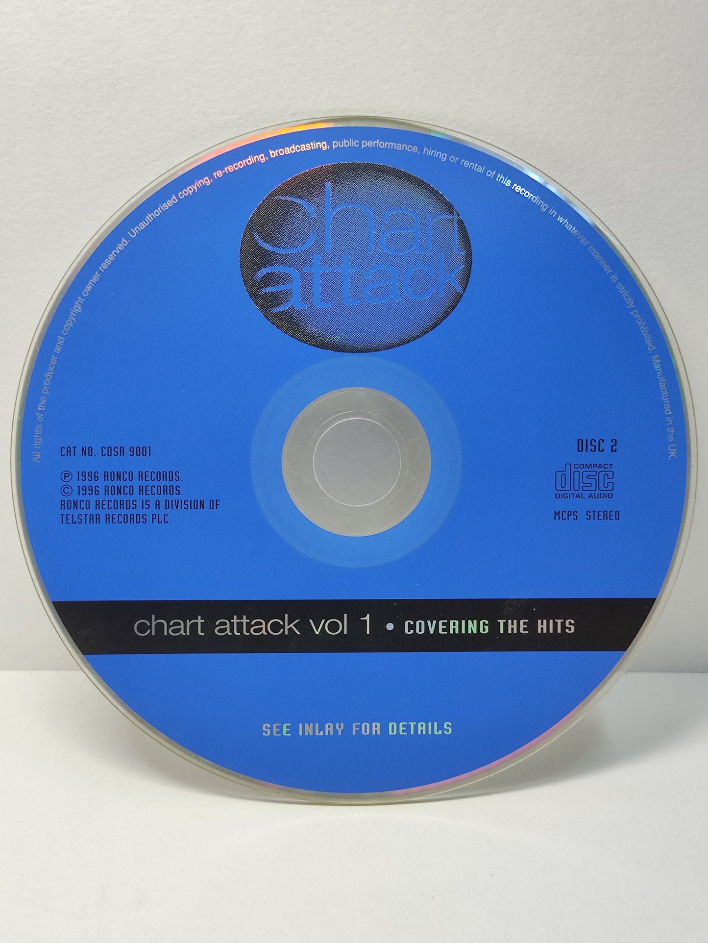 AMM25 CHART ATTACK VOL.1 COVERING THE HITS THESE DAYS BON JOVI YOU DON’T FOOL ME QUEEN 1996 ENGLAND ENGLISH CD FCP181