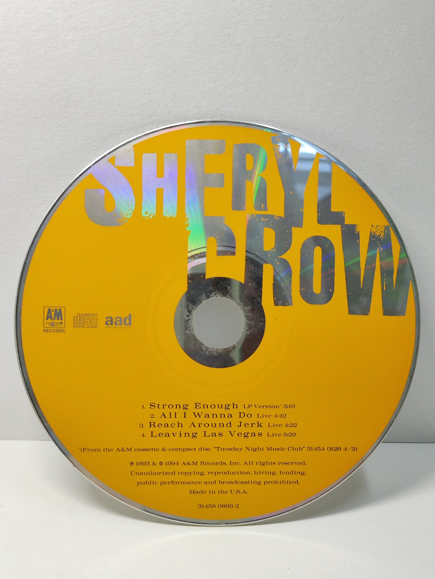 AMM25 SHERYL CROW STRONG ENOUGH ALL I WANNA DO 1993/94 USA ENGLISH CD FCP186