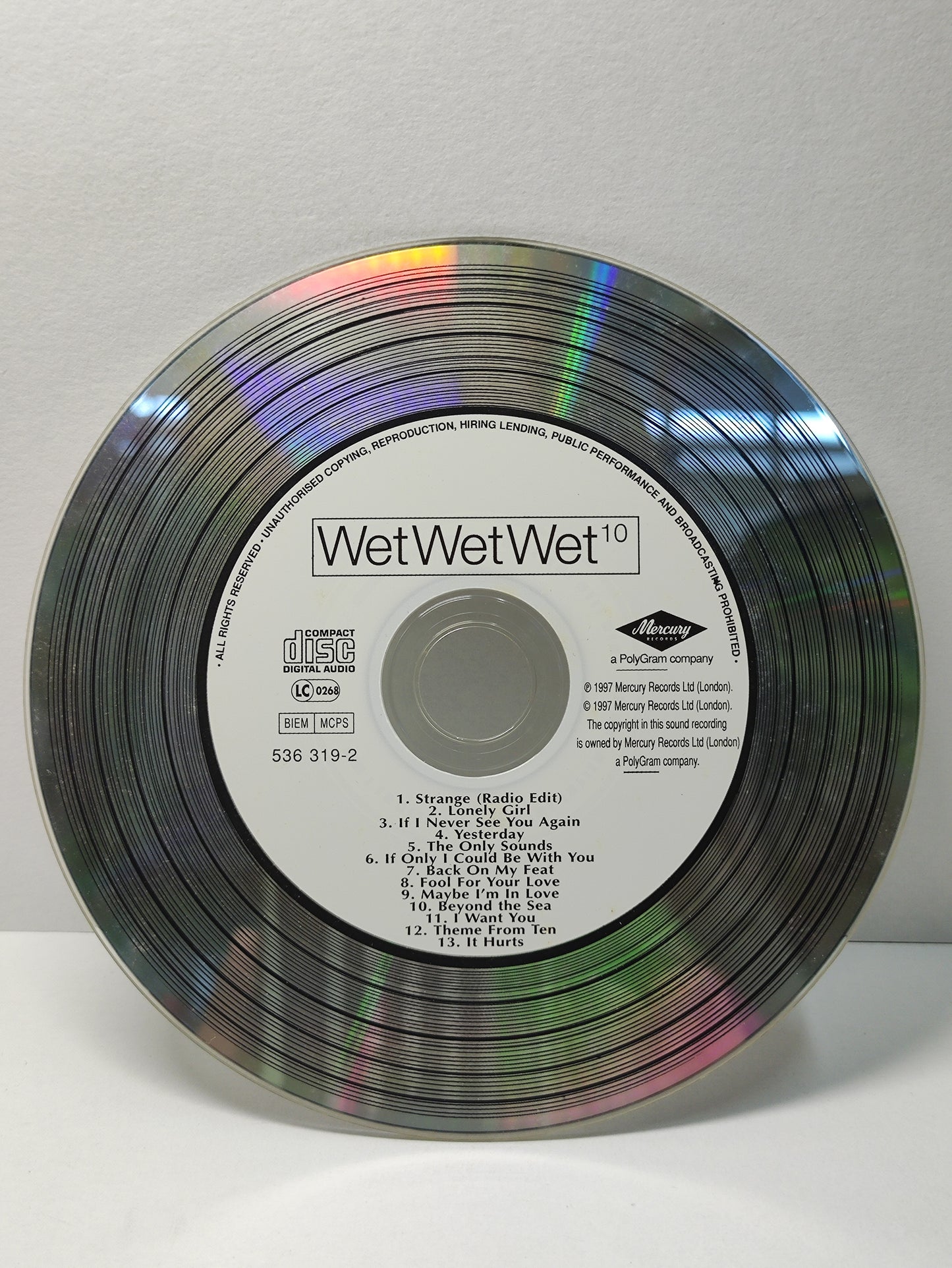 AMM25 WET WET WET STRANGE LONELY GIRL IF I NEVER SEE YOU AGAIN 1997 LONDON ENGLISH CD FCP190