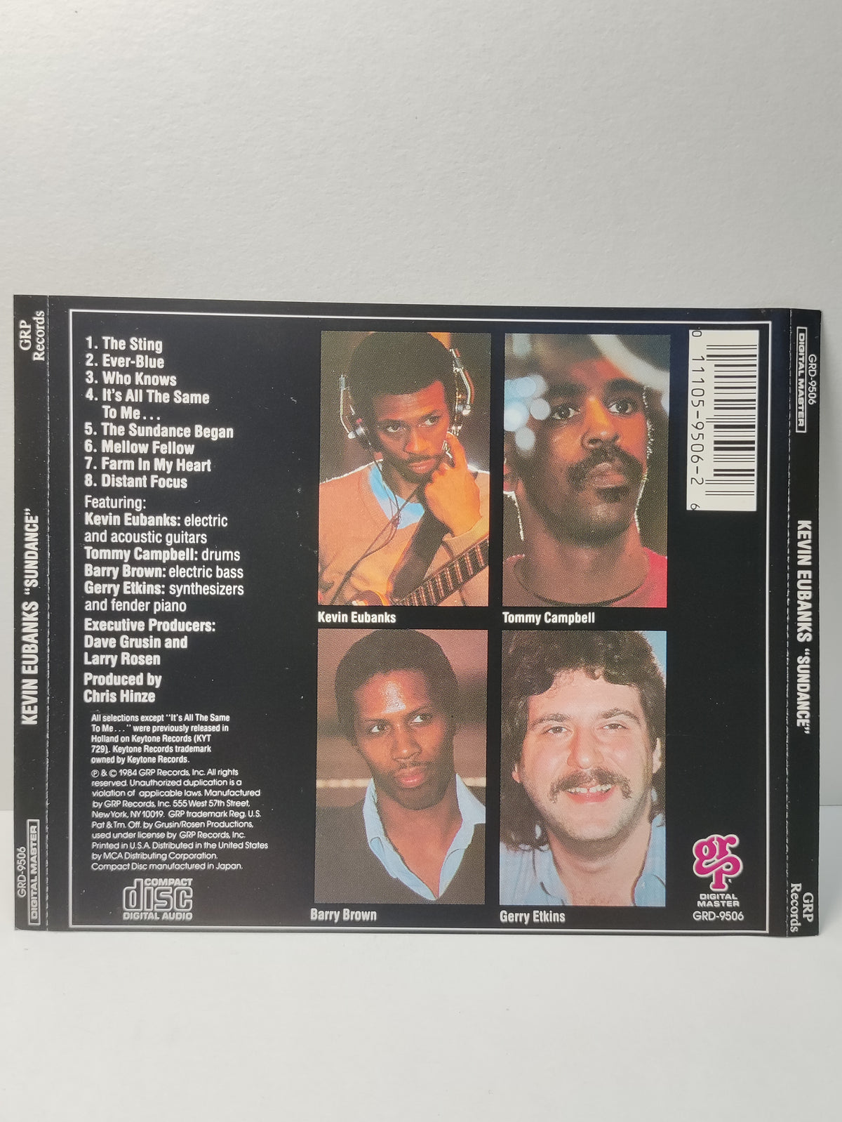 AMM25 KEVIN EUBANKS "SUNDANCE" TOMMY CAMPBELL THE STING EVER-BLUE WHO KNOWS 1984 USA ENGLISH CD FCP194