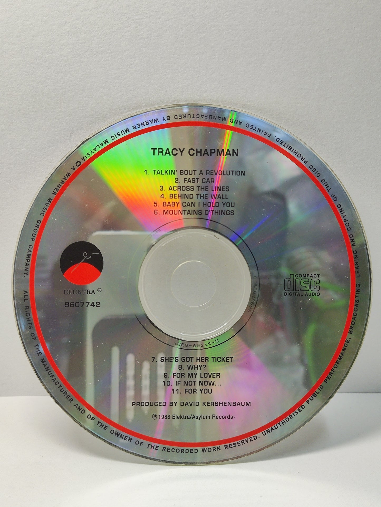 AMM25 TRACY CHAPMAN BABY CAN I HOLD YOU FAST CAR FOR MY LOVER 1988 USA ENGLISH CD FCP198