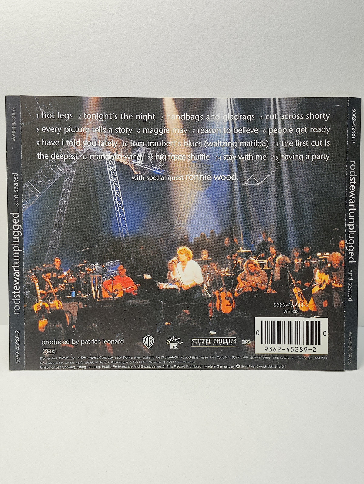 AMM25 ROD STEWART UNPLUGGED ..AND SEATED TONIGHT’S THE NIGHT HAVE I TOLD YOU LATELY 1993 GERMANY ENGLISH CD FCP209