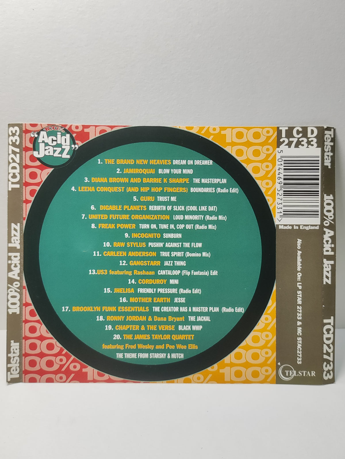 AMM25 100% ACID JAZZ THE BRAND NEW HEAVIES FREAK POWER INCOGNITO 1994 UK ENGLISH CD FCP211