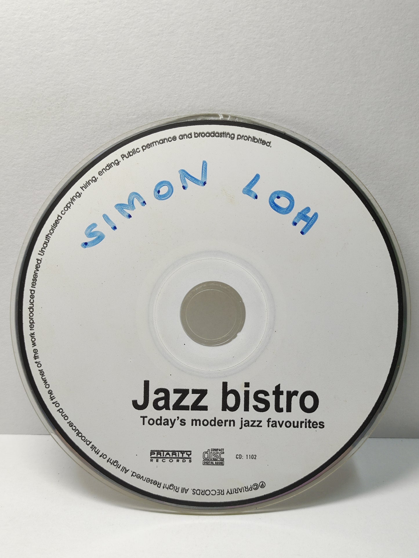 AMM25 JAZZ BISTRO TODAY’S MODERN JAZZ FAVOURITES UNFORGETTABLE WHAT A WONDERFUL WORLD USA ENGLISH CD FCP212