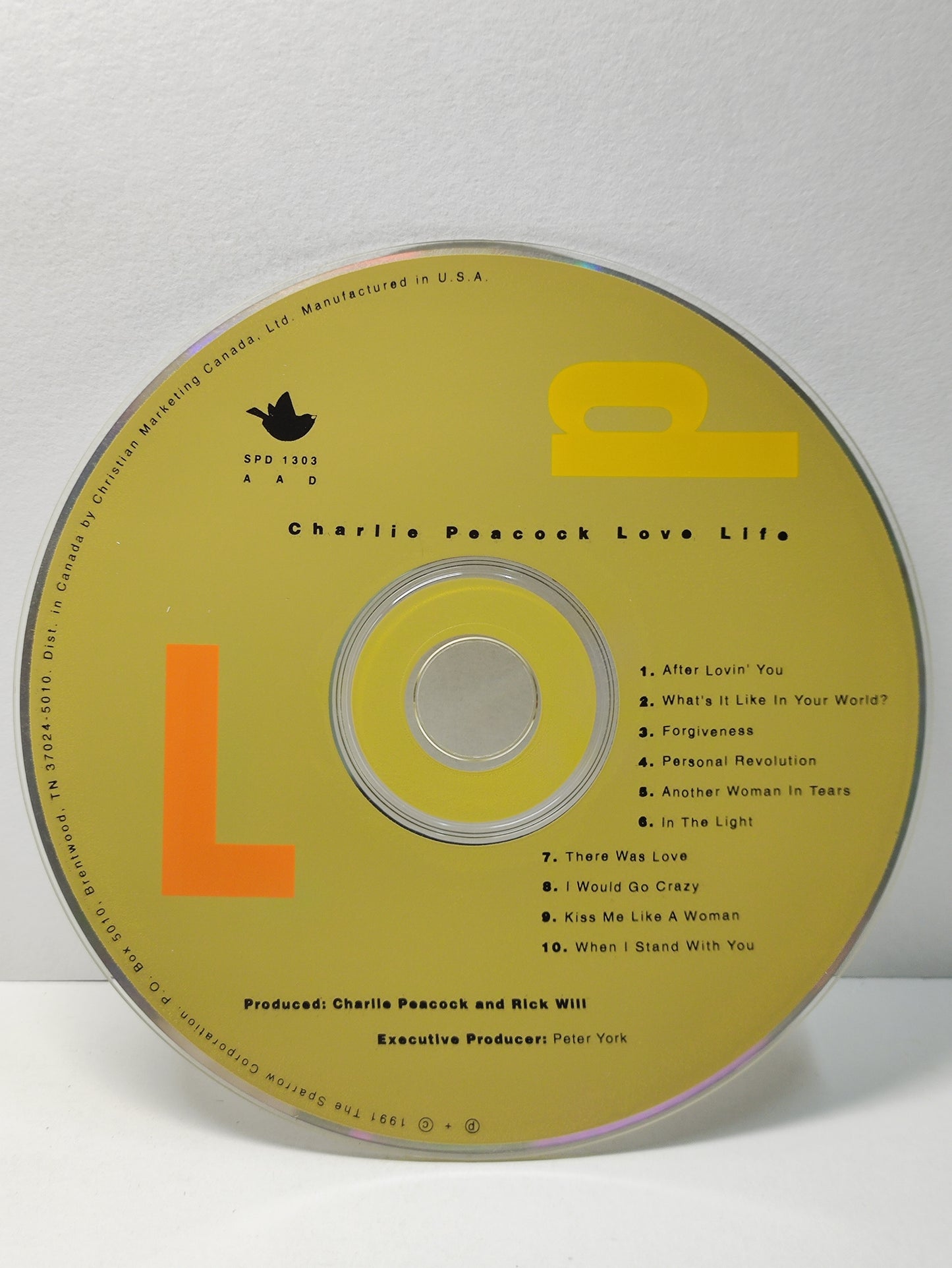 AMM25 CHARLIE PEACOCK LOVE LIFE AFTER LOVIN YOU ANOTHER WOMAN IN TEARS 1991 USA ENGLISH CD FCP228