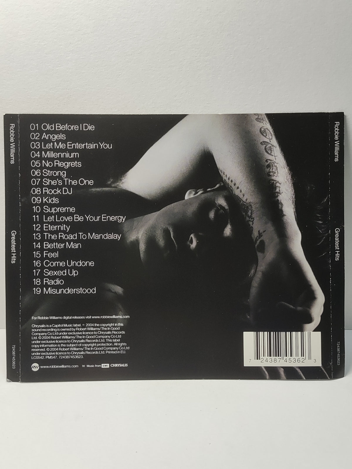 AMM25 ROBBIE WILLIAMS GREATEST HITS OLD BEFORE I DIE ANGELS MISUNDERSTOOD 2004 EU ENGLISH CD FCP231