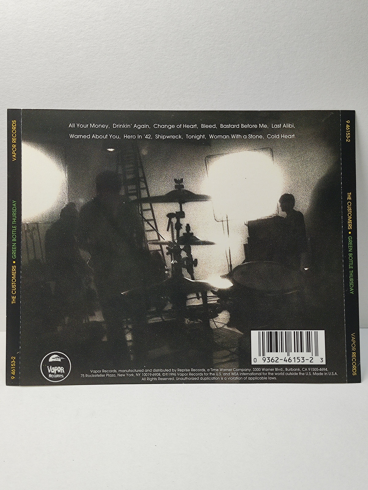 AMM25 THE CUSTOMERS GREEN BOTTLE THURSDAY ALL YOUR MONEY CHANGE OF HEART 1996 ENGLISH CD FCP246