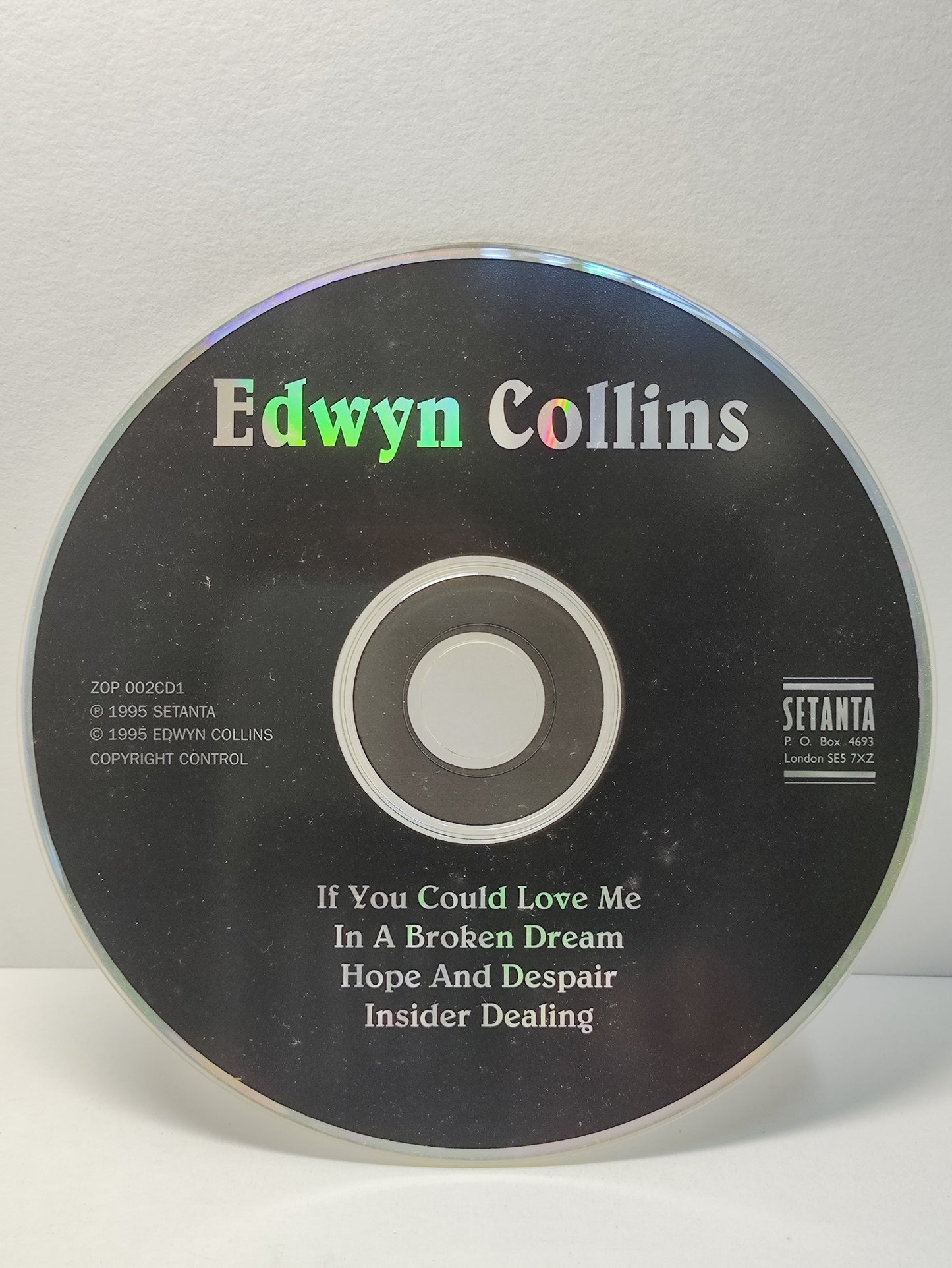 AMM25 EDWYN COLLINS IF YOU COULD LIVE ME IN A BROKEN DREAM 1995 USA ENGLISH CD FCP259