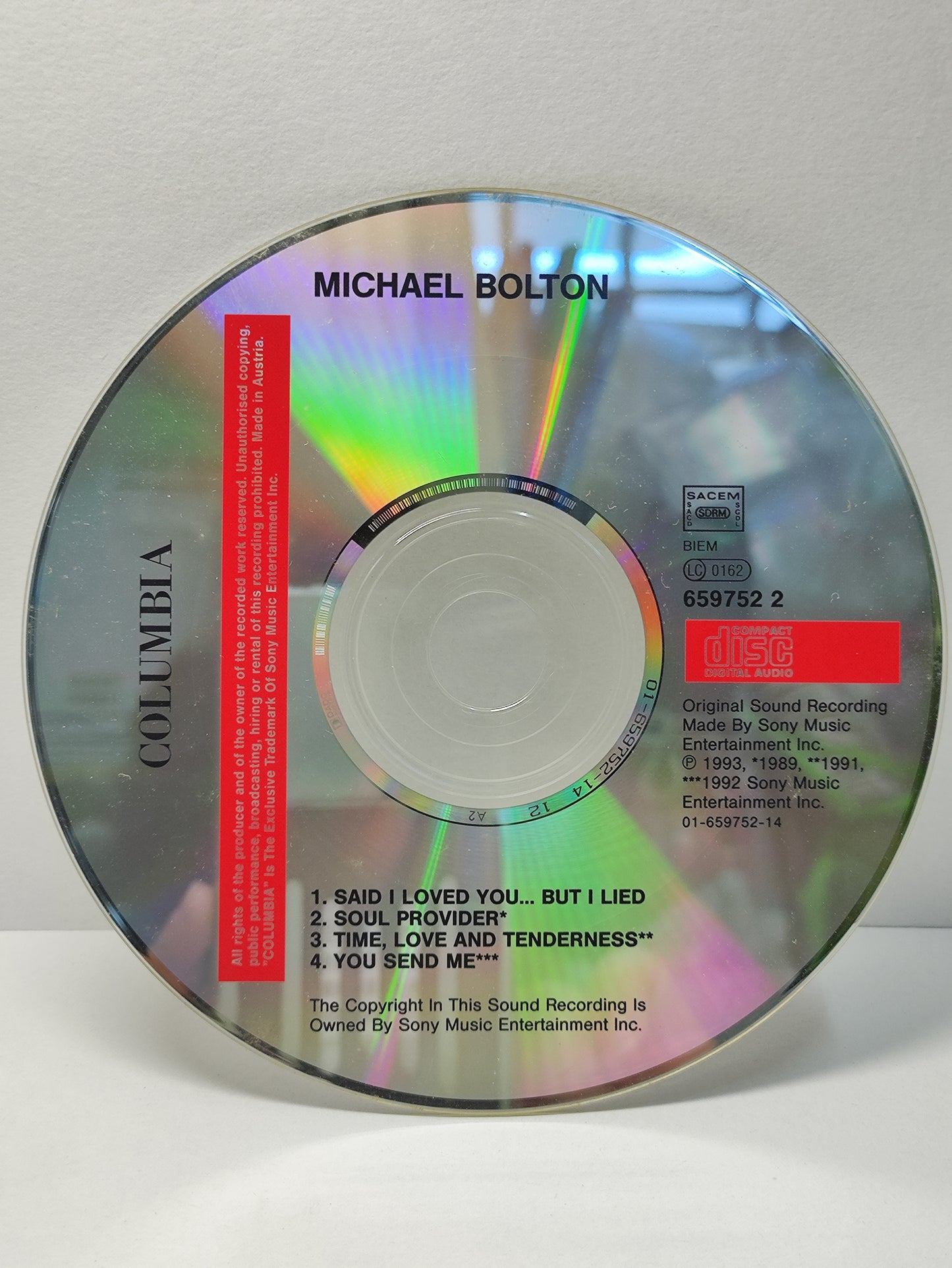 AMM25 MICHAEL BOLTON SAID I LOVED YOU ... BUT I LIED SOUL PROVIDER 1993 USA ENGLISH CD FCP262