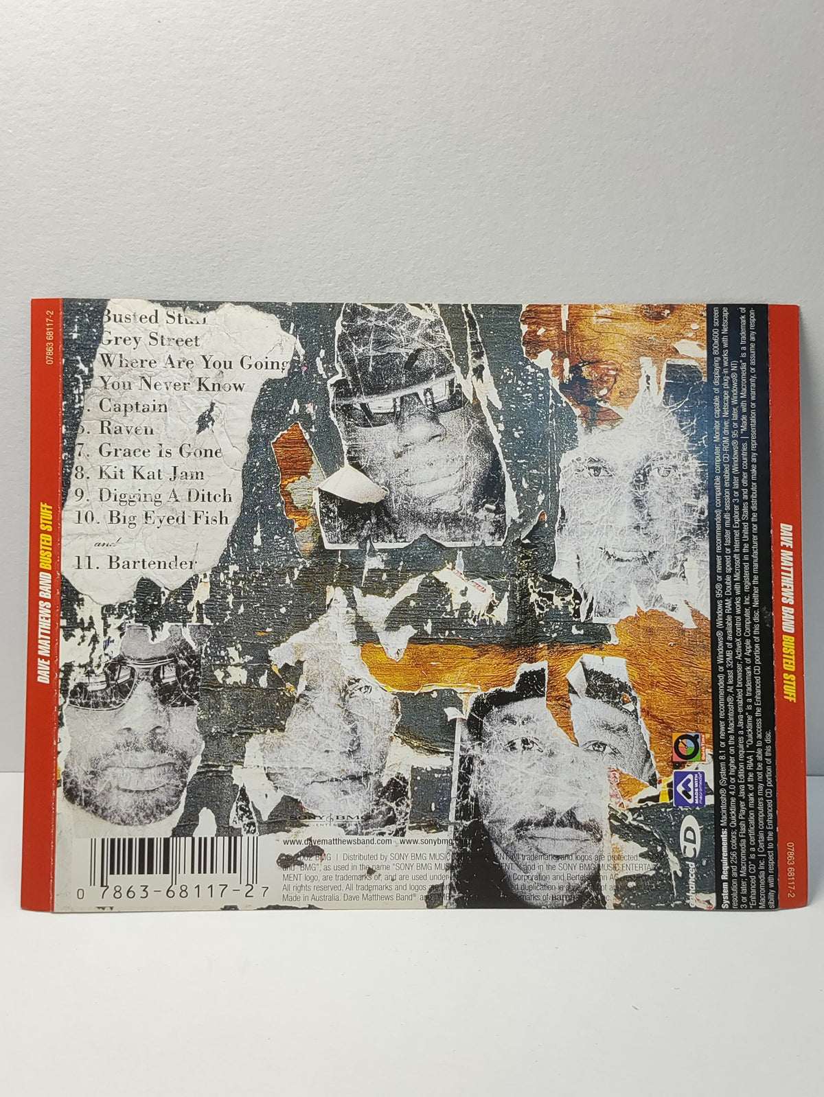 AMM25 DAVE MATTHEWS BAND BUSTED STUFF WHERE ARE YOU GOING YOU NEVER KNOW 2002 AUSTRALIA ENGLISH CD FCP268