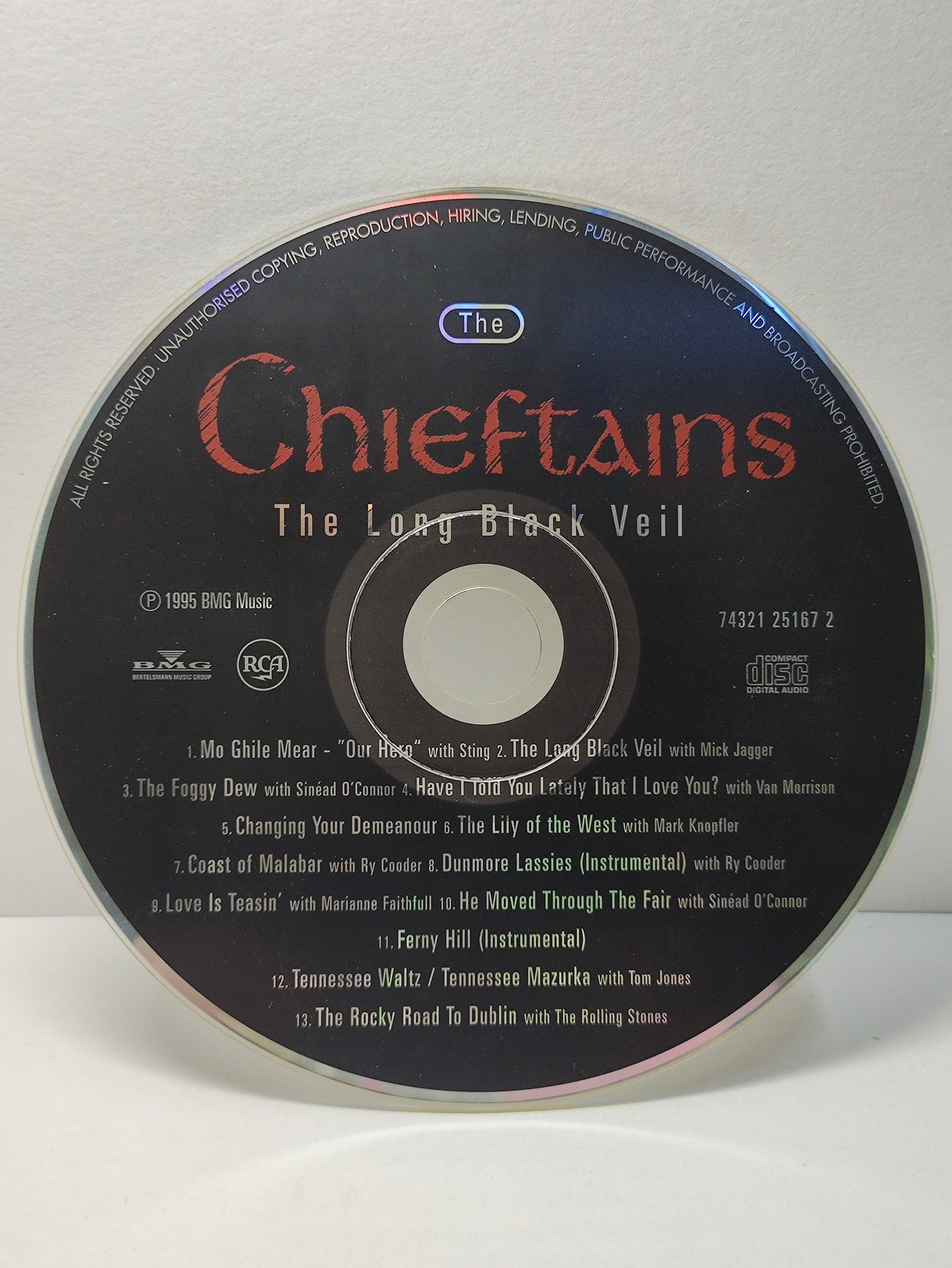 AMM25 THE CHIEFTAINS: THE LONG BLACK VEIL HAVE I TOLD YOU LATELY THAT I LOVE YOU? 1995 USA ENGLISH CD FCP278
