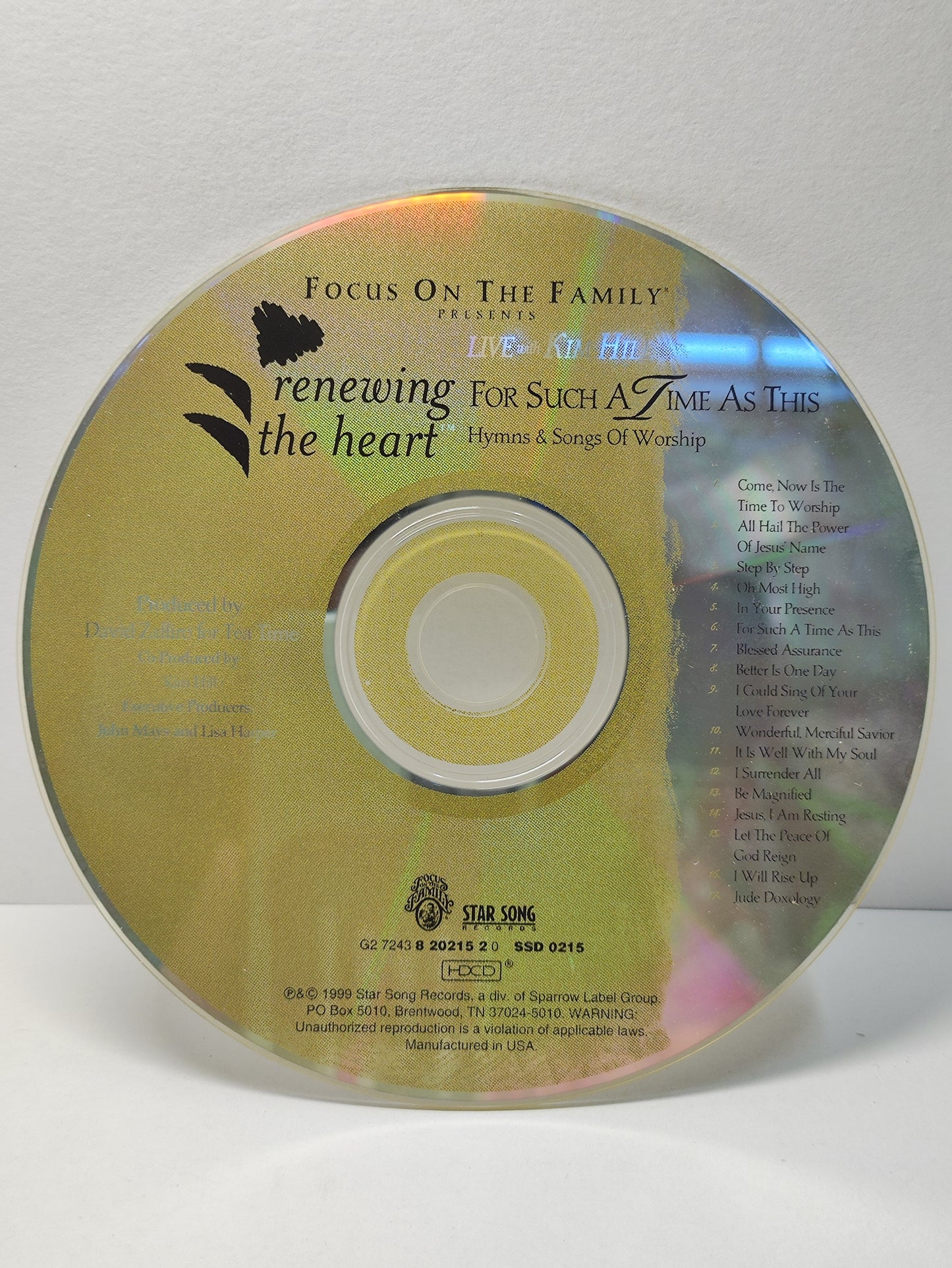 AMM25 LIVE WITH KIM HILL FOR SUCH A TIME AS THIS Hymns & Songs Of Worship 1999 USA ENGLISH CD FCP279